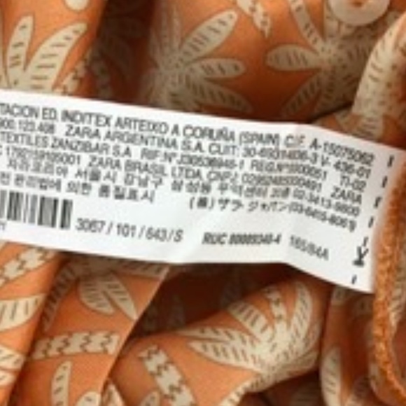 ZARA Floral Shirt Top Blouse, L-XL, NWT - Picture 8 of 9